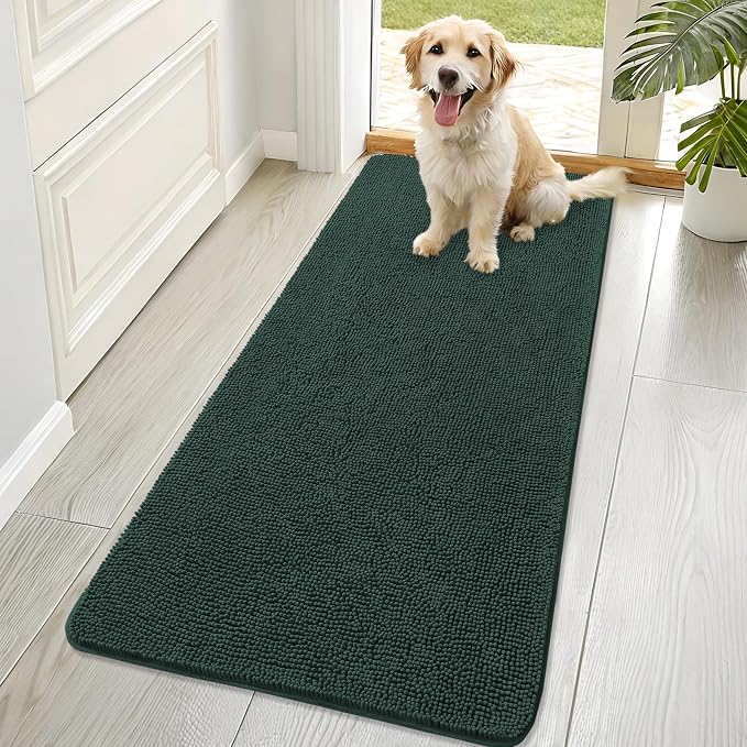 OLANLY Dog Door Mat for Muddy Paws 70x32, Absorbs Moisture and Dirt, Absorbent by OLANLY