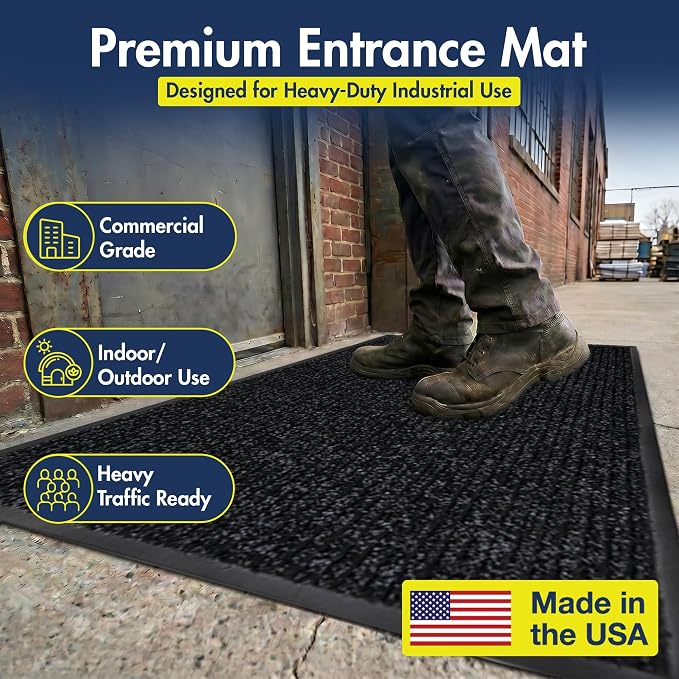 Notrax 109 Industrial Door Mat, Heavy Duty Commercial Rugs - Image 3