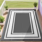 RURALITY Outdoor Rug 9x12 Waterproof by RURALITY