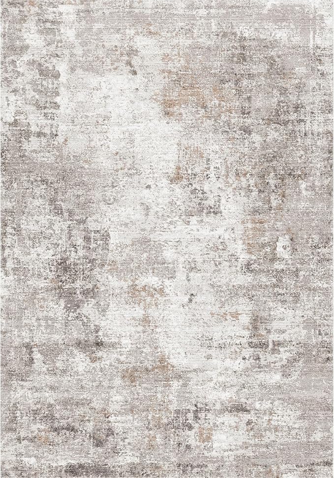 6x9 Washable Living Room Rug – Neutral Modern Abstract Soft Large Area Rug - Image 10