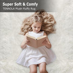 3x10 Feet White Soft Shag Runner Rug - Image 9