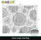HEBE Area Rugs for Living Room 8'x10', Washable Non Slip Boho Bedroom Rug - Image 2