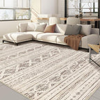 Nakagishi 8x10 Area Rugs Living Room: Washable Boho Large Neutral Soft by NakagishiAreaRug