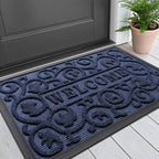 Smiry Welcome Door Mat Outside Entrance, Heavy Duty Trap Dirt and Moisture Easy by Smiry