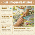 Desert Adventure Kids Rug 5x7 – Safari Animal Map Carpet - Image 8