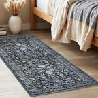 KILOCOCO Hallway Runner 2x5 Rug Runner Printed Vintage Floral Washable Kitchen - Image 3