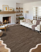 GarveeHome Scalloped Washable Area Rug 6 x 9 Rugs by GarveeHome