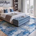Rugflix 5x7 Area Rugs for Living Room, Washable Large Rug Stain-Resistant Low - Image 2