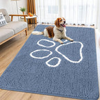 Smiry Dog Door Mat for Muddy Paws, Absorbent Dirt Trapper Non Slip Quick Dry by Smiry
