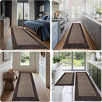 Machine Washable Kitchen Rug 24" x 96", Non Slip Kitchen Mat - Image 5