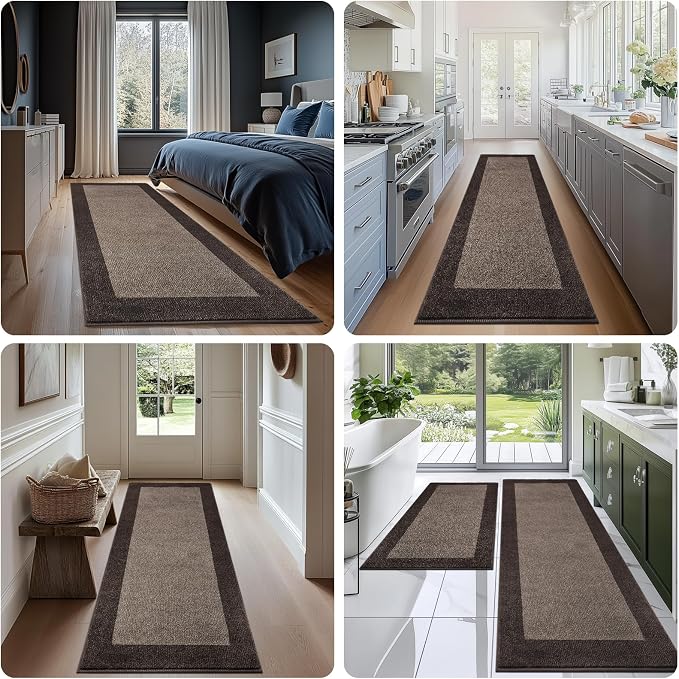 Machine Washable Runner Rug 32" x 168", Non Slip Kitchen Rug - Image 4