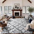 7x10 Ft Extra Large Shag Rugs for Living Room, Tie Dyed Ultra Soft Fluffy Furry - Image 2