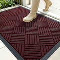 OLANLY Front Door Mat Outside Entrance 35x23, Heavy Duty Sturdy Natural Rubber by OLANLY