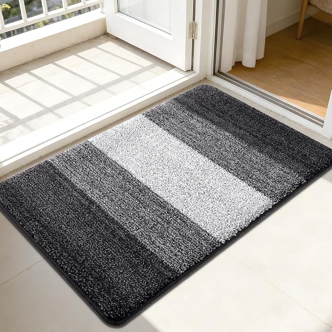 Kitinjoy Indoor Outdoor Door Mat, 44x32 Non-Slip Absorbent Dirt Trapper by Kitinjoy