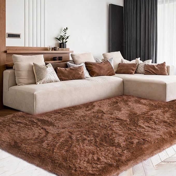 5x7 Plush Fluffy Area Rugs, Large Soft Carpet, Upgraded Non-Slip Rectangular Rug - Image 5