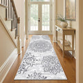HEBE Hallway Runner Rug 3'x8' Washable Vintage Distressed Area Rugs Non Slip by HEBE