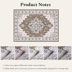 Rugflix 9x12 Area Rug for Living Room, Vintage Washable Area Rug Non Slip - Image 8