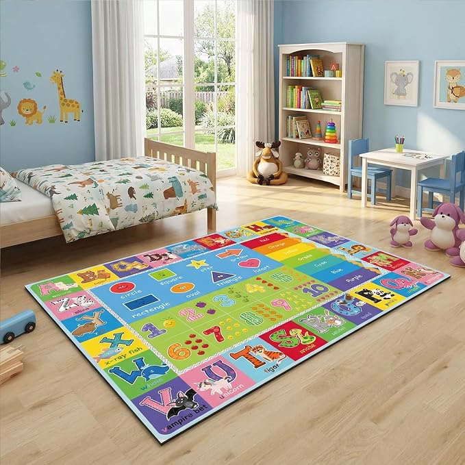ABC Kids Rug, soft low-pile surface, non-slip backing - Image 4