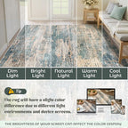 XLUEZ 8x10 Area Rugs for Living Room, Washable Modern Abstract Large Area Rug - Image 8