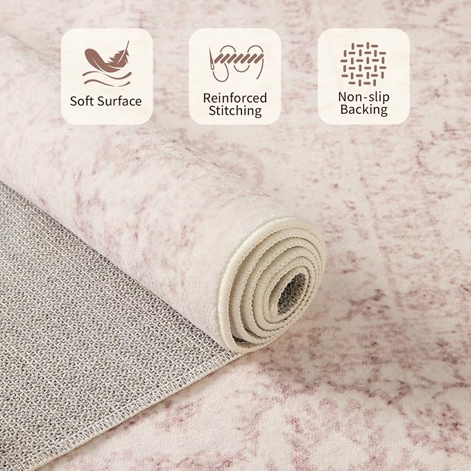 Rugxara 2x10 Washable Runner Rug, Non Slip Boho Runner Rugs - Image 4