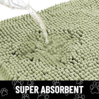 Smiry Dog Door Mat for Muddy Paws, Absorbent Dirt Trapper Non Slip Quick Dry - Image 5