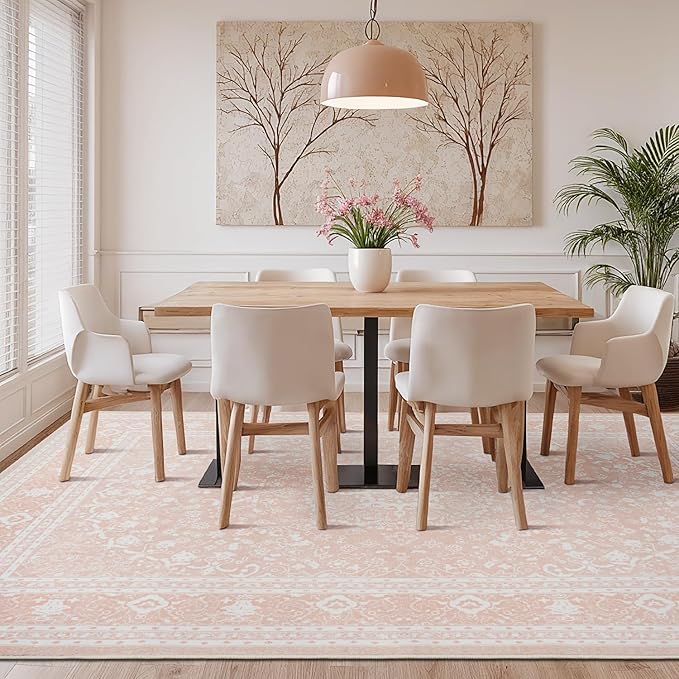 Lessymo 8 x 10 Area Rugs for Living Room, Machine Washable Area Rugs Boho Faux - Image 4