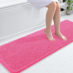 OLANLY Bathroom Runner Rugs 59x20, Soft Absorbent Chenille Bath Rugs, Rubber by OLANLY