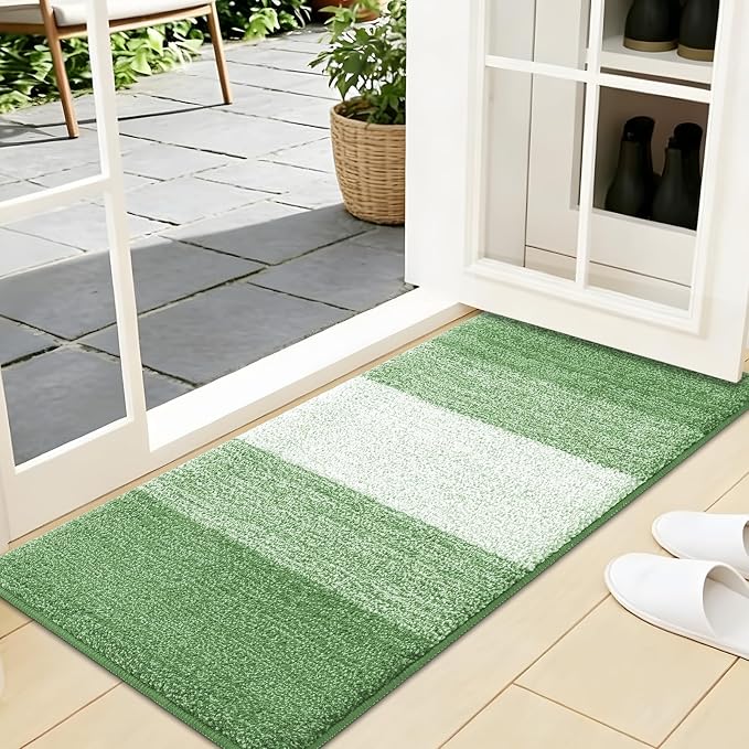 Kitinjoy Indoor Outdoor Door Mat, 44x24 Non-Slip Absorbent Dirt Trapper by Kitinjoy