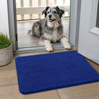 Smiry Dog Door Mat for Muddy Paws 24x16, Absorbent Dirt Trapper, Non-Slip by Smiry