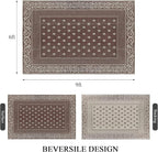 Pauwer Waterproof Outdoor Rug 6x9, Reversible Plastic Straw Patio Camping Rug - Image 2