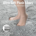 PAGISOFE Grey Runner Rugs for Hallway 2x6 Ft, Super Soft Fluffy Rug Home Decor - Image 6