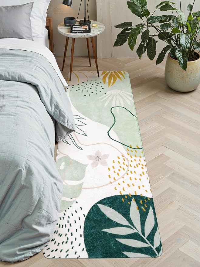 Lahome Green Hallway Runner Rug - Image 3