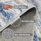 4x7 Rugs for Small Living Room: Non-Slip Washable Area Rug for Hallway Entryway - Image 5