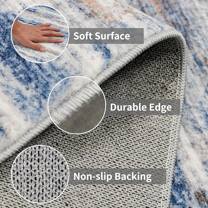 4x14 Extra Long Runner Rug: Straight Narrow Linear Hallway Carpet - Image 4