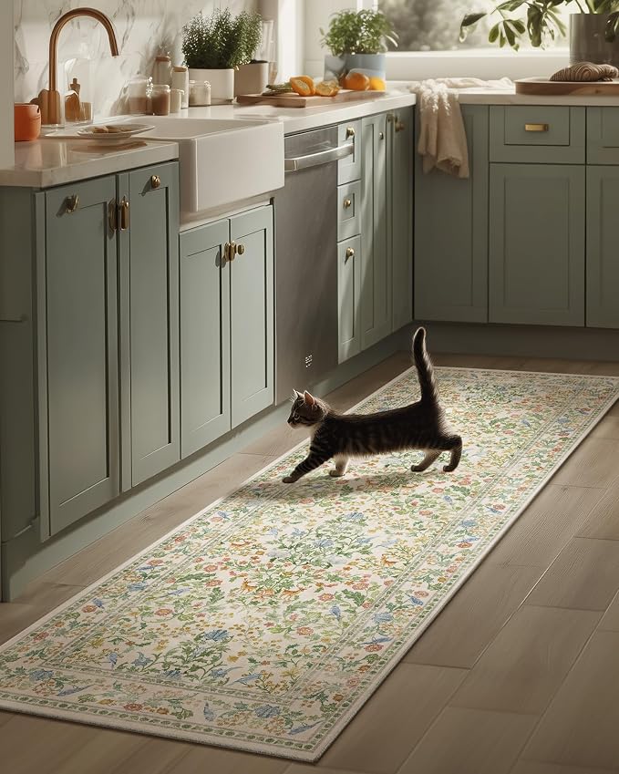 Washable Runners for Hallways Kitchen Rug: 2'x6' Runner Rugs Stain Resistant by palohom