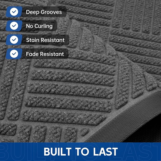 Durable Indoor Outdoor Door Mat, Non-Slip Backing, Stain and Fade Resistant - Image 3
