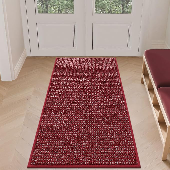 BEQHAUSE Dirt Trapper Door Mat 24" x 60", Non-Slip Washable Doormats Entrance by BEQHAUSE