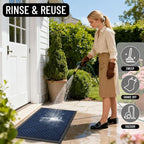 OLANLY Front Door Mat Outside Entrance 47x23, Heavy Duty Sturdy Natural Rubber - Image 7