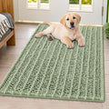 Smiry Dog Door Mat for Muddy Paws 40x32, Absorbent Dirt Trapper, Non-Slip by Smiry