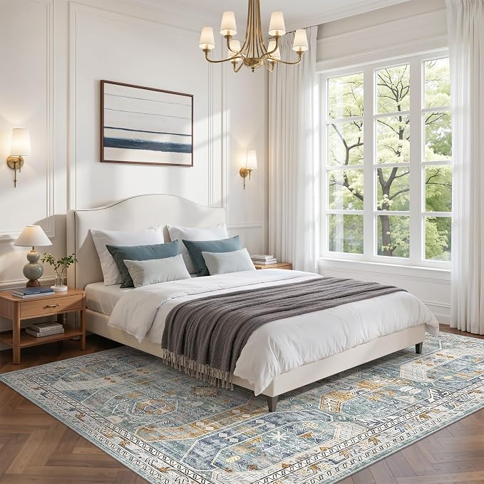 befbee 5x7 Area Rugs for Living Room, Stain Resistant Washable Rug, Non-Slip - Image 9