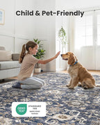 AMADA HOMEFURNISHING 2x3 Washable Area Rug, Low-Profile Entryway Rug - Image 5