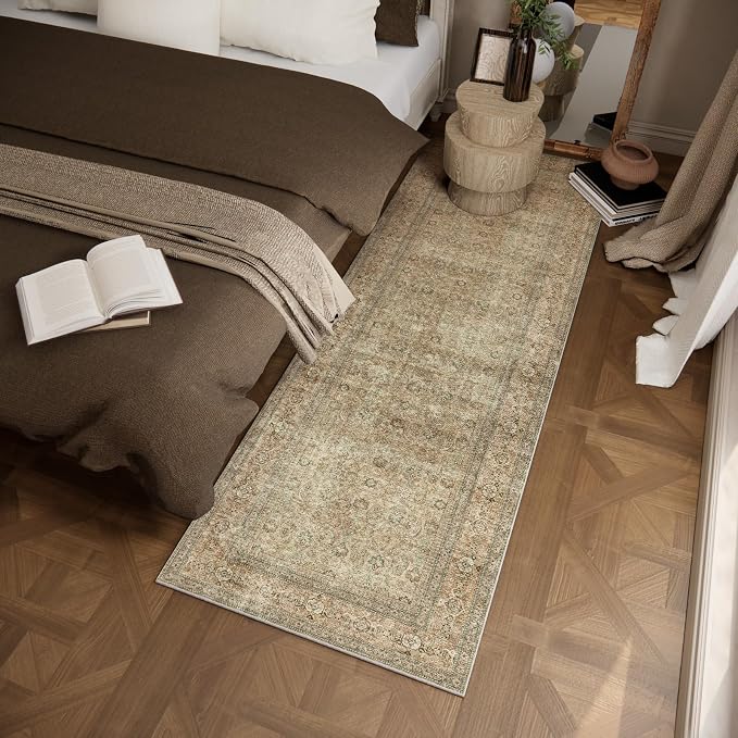 Washable Runners for Hallways Kitchen Rug: 2'6"x8' Runner Rugs Stain Resistant - Image 3