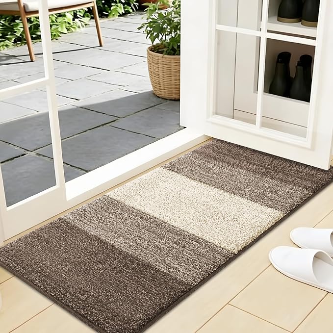 Kitinjoy Indoor Outdoor Door Mat, 44x24 Non-Slip Absorbent Dirt Trapper by Kitinjoy