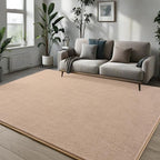 Pettop 4x6 ft Beige Area Rugs for Bedroom Living Room, Washable Memory Foam - Image 3