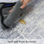 Washable 2x4 Kitchen Area Rugs: Abstract Stain-Resistant Sink Rug Non-Slip - Image 6