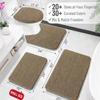 OLANLY Large Bathroom Rugs 44x32, Extra Soft Absorbent Chenille Bath Rugs - Image 2