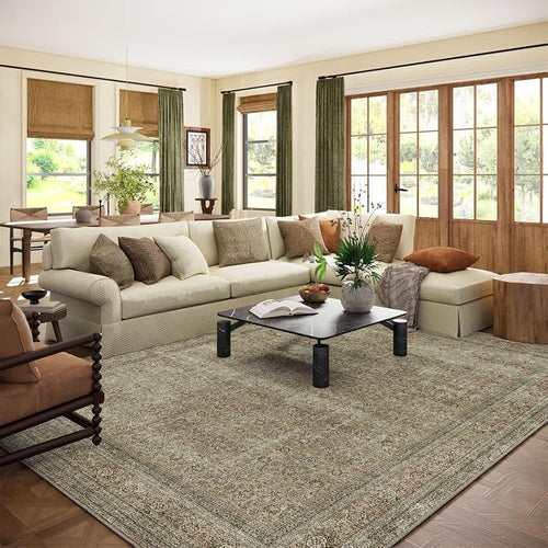 10x12 Area Rugs for Living room: Bedroom Rug Washable Vintage Stain Resistant by palohom