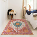 Moynesa Ultra-Thin Washable Vintage Area Rug - Image 8