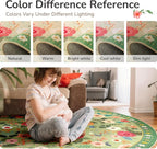 4x6 Area Rugs for Living Room Vacuum-Friendly Machine Washable Area Rug Flower - Image 5