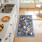 RELEANY Floral 2x4 Area Rugs Washable Print Boho Cute Carpet Non Slip Flower - Image 3